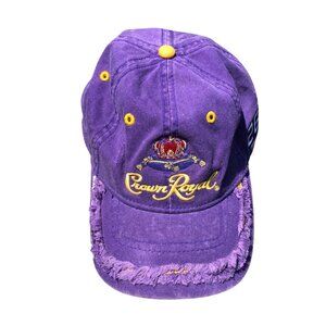 Crown Royal Distressed Purple Baseball Cap Embroidered Roush Fenway #26 Adj Hat